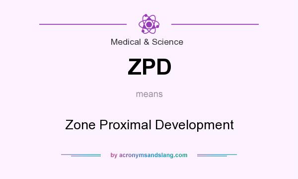 What does ZPD mean? It stands for Zone Proximal Development