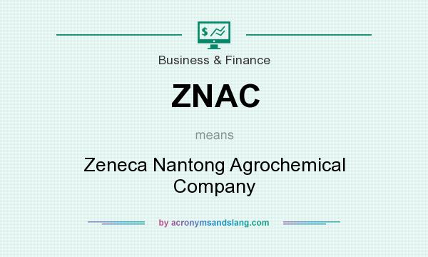 What does ZNAC mean? It stands for Zeneca Nantong Agrochemical Company