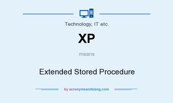 What does XP mean? It stands for Extended Stored Procedure
