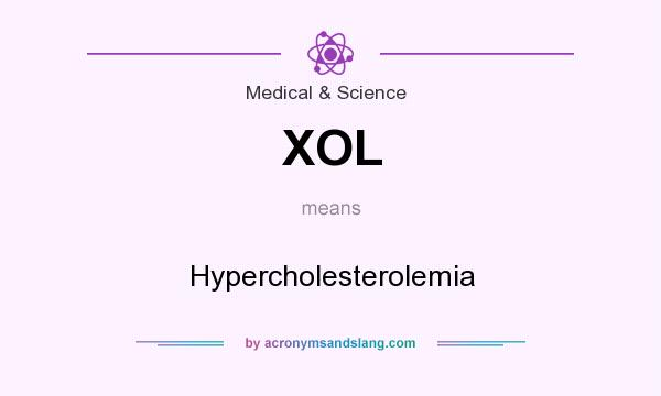 What does XOL mean? It stands for Hypercholesterolemia