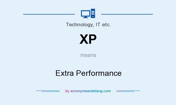 What does XP mean? It stands for Extra Performance