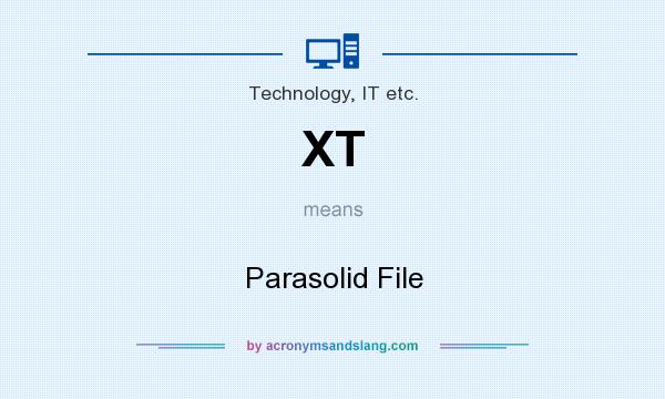 What does XT mean? It stands for Parasolid File