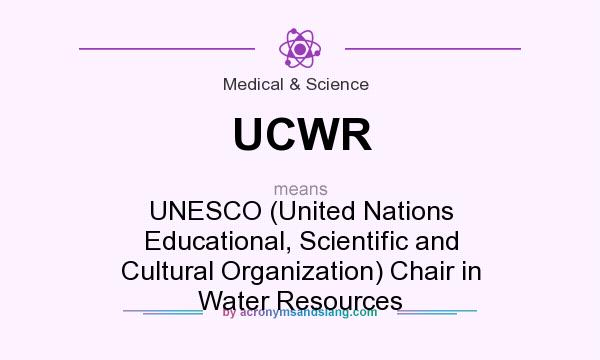 What does UCWR mean? It stands for UNESCO (United Nations Educational, Scientific and Cultural Organization) Chair in Water Resources