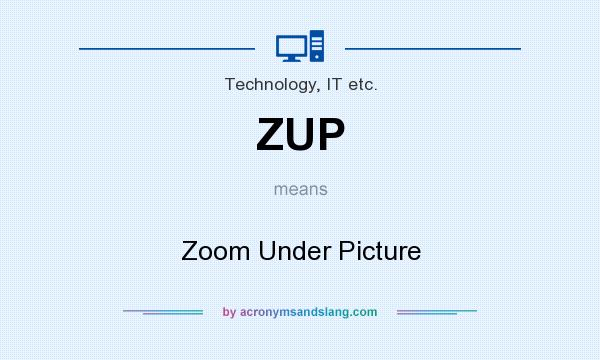 What does ZUP mean? It stands for Zoom Under Picture