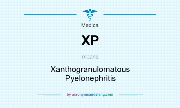 What does XP mean? It stands for Xanthogranulomatous Pyelonephritis