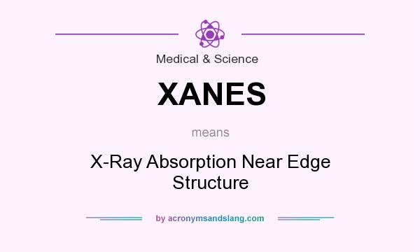What does XANES mean? It stands for X-Ray Absorption Near Edge Structure