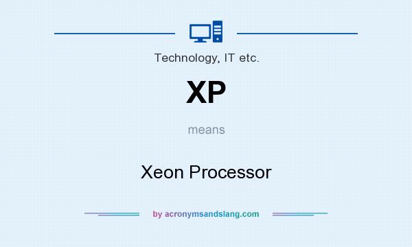 What does XP mean? It stands for Xeon Processor