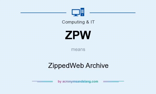 What does ZPW mean? It stands for ZippedWeb Archive