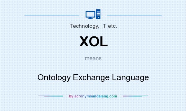 What does XOL mean? It stands for Ontology Exchange Language