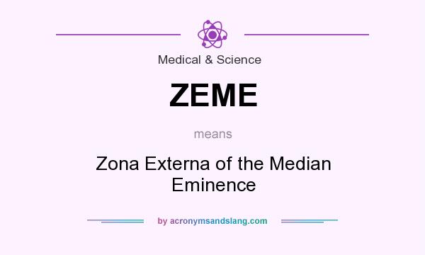 What does ZEME mean? It stands for Zona Externa of the Median Eminence