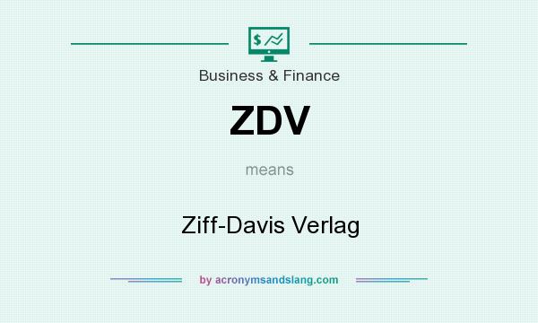 What does ZDV mean? It stands for Ziff-Davis Verlag