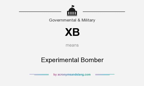 What does XB mean? It stands for Experimental Bomber