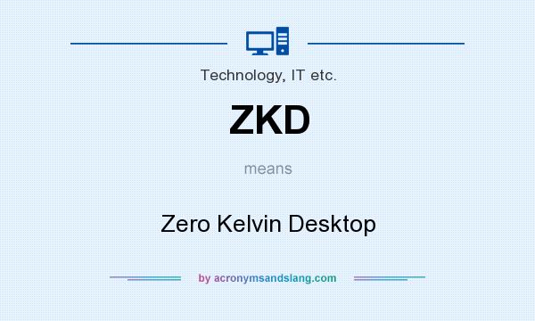 What does ZKD mean? It stands for Zero Kelvin Desktop