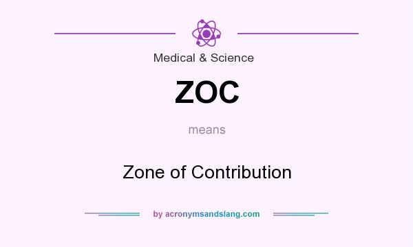 What does ZOC mean? It stands for Zone of Contribution