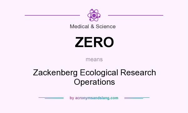 What does ZERO mean? It stands for Zackenberg Ecological Research Operations
