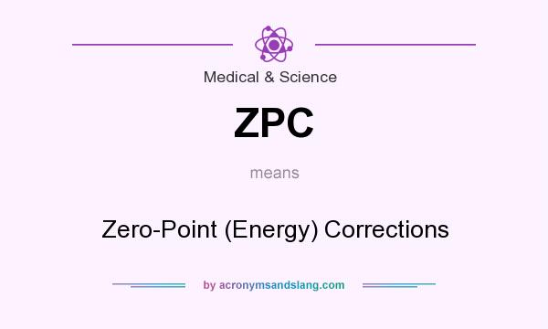 What does ZPC mean? It stands for Zero-Point (Energy) Corrections