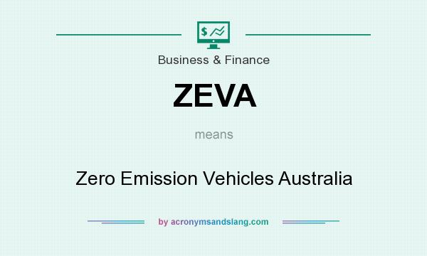 What does ZEVA mean? It stands for Zero Emission Vehicles Australia