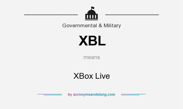 What does XBL mean? It stands for XBox Live