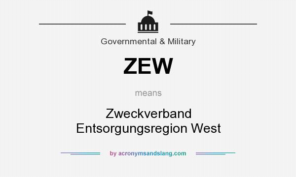 What does ZEW mean? It stands for Zweckverband Entsorgungsregion West