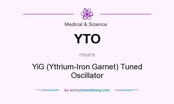 What does YTO mean? It stands for YiG (Yttrium-Iron Garnet) Tuned Oscillator