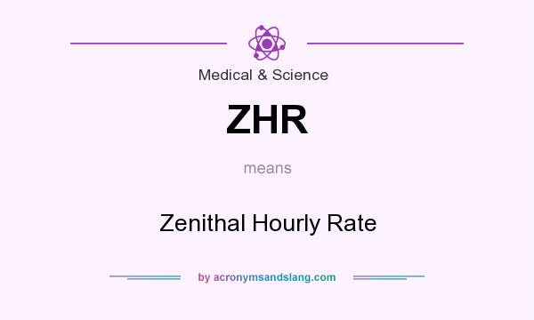 What does ZHR mean? It stands for Zenithal Hourly Rate