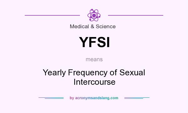 What does YFSI mean? It stands for Yearly Frequency of Sexual Intercourse