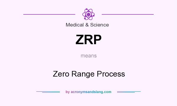 What does ZRP mean? It stands for Zero Range Process