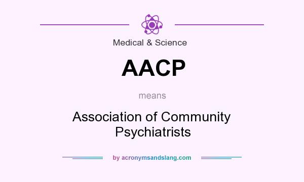 What does AACP mean? It stands for Association of Community Psychiatrists