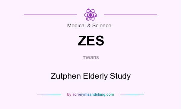 What does ZES mean? It stands for Zutphen Elderly Study