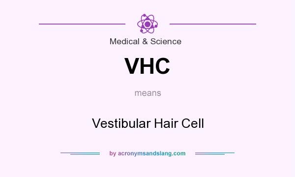 What does VHC mean? It stands for Vestibular Hair Cell