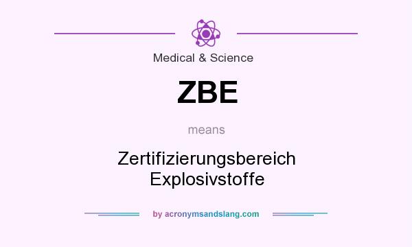 What does ZBE mean? It stands for Zertifizierungsbereich Explosivstoffe