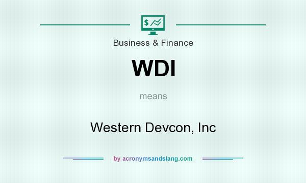What does WDI mean? It stands for Western Devcon, Inc