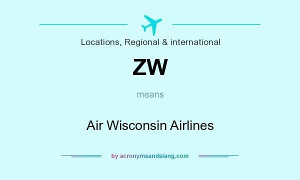 What does ZW mean? It stands for Air Wisconsin Airlines