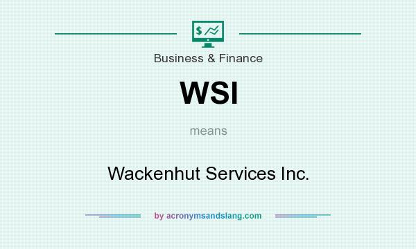 What does WSI mean? It stands for Wackenhut Services Inc.
