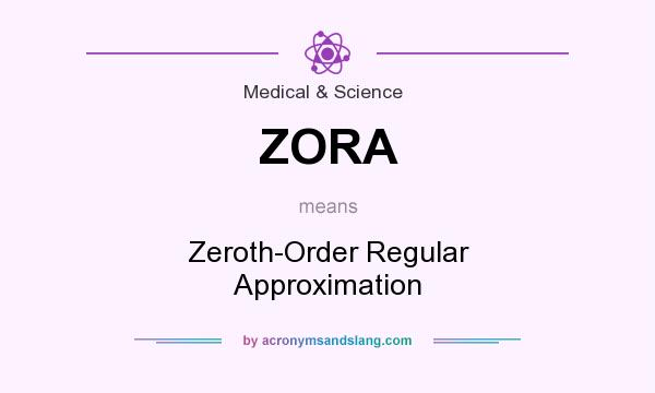 What does ZORA mean? It stands for Zeroth-Order Regular Approximation