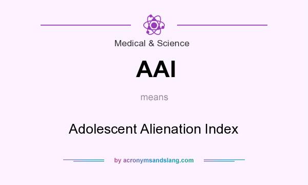 What does AAI mean? It stands for Adolescent Alienation Index