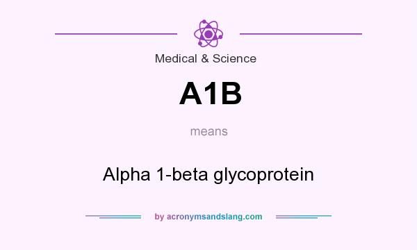 What does A1B mean? It stands for Alpha 1-beta glycoprotein