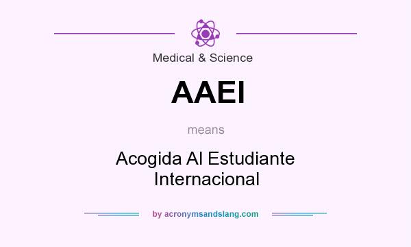 What does AAEI mean? It stands for Acogida Al Estudiante Internacional