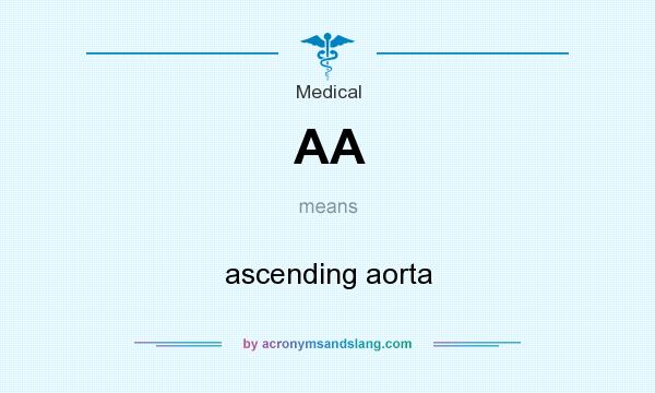 What does AA mean? It stands for ascending aorta