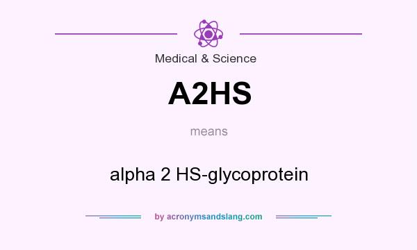 What does A2HS mean? It stands for alpha 2 HS-glycoprotein