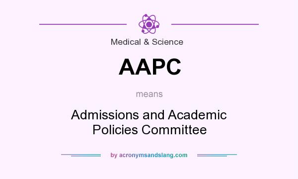 What does AAPC mean? It stands for Admissions and Academic Policies Committee