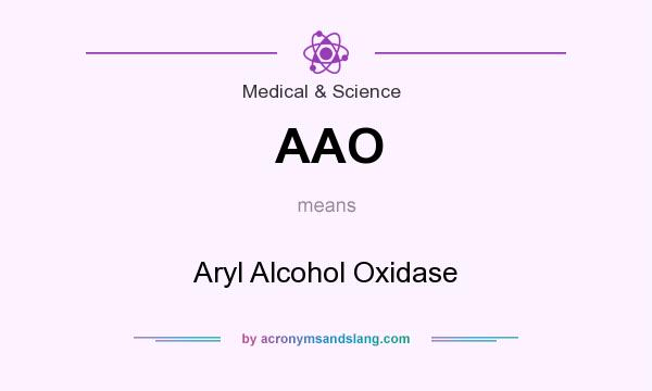 What does AAO mean? It stands for Aryl Alcohol Oxidase