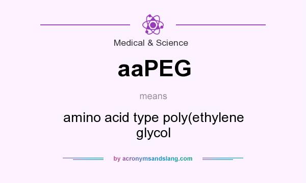 What does aaPEG mean? It stands for amino acid type poly(ethylene glycol