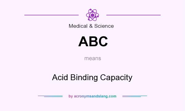 What does ABC mean? It stands for Acid Binding Capacity