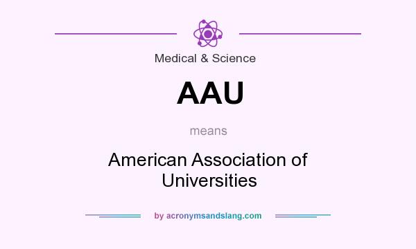 What does AAU mean? It stands for American Association of Universities