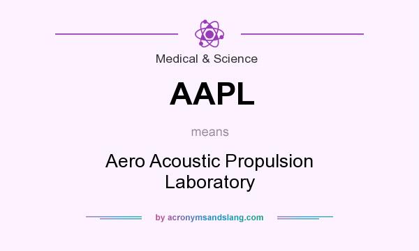 What does AAPL mean? It stands for Aero Acoustic Propulsion Laboratory