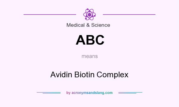 What does ABC mean? It stands for Avidin Biotin Complex