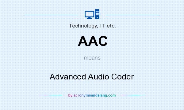 What does AAC mean? It stands for Advanced Audio Coder