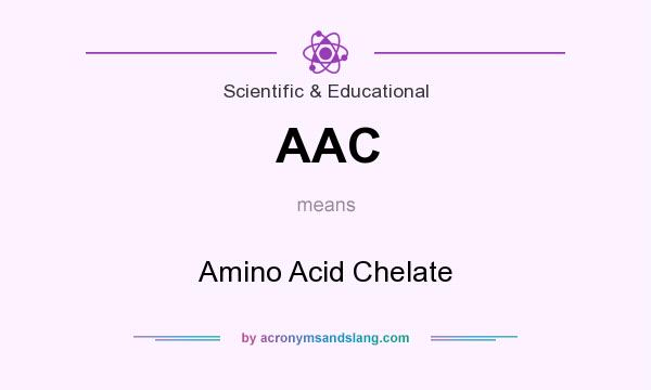 What does AAC mean? It stands for Amino Acid Chelate