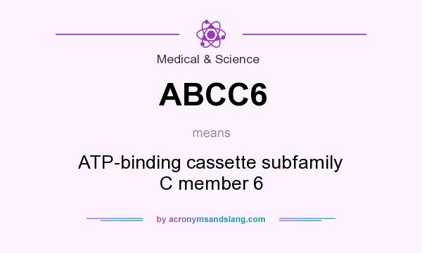 What does ABCC6 mean? It stands for ATP-binding cassette subfamily C member 6